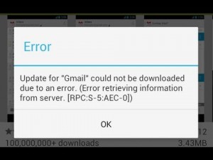 Eliminar el error al recuperar la información del servidor de Google Play